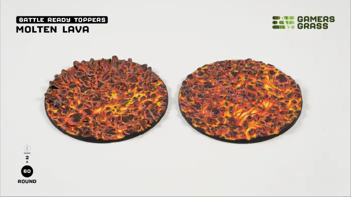 Molten Lava – Round 60mm (x2)