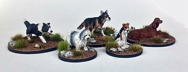 A Kennel of Dogs (5 models)