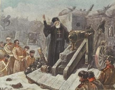 Russain Grenadiers in Forage Caps Firing